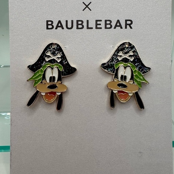 BaubleBar Disney Goofy Pirate earrings NWT - Picture 3 of 4